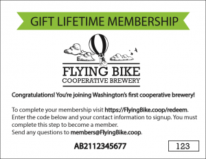 Gift Membership Redemption Card